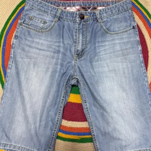 리 LEE 남성 연청반바지 32