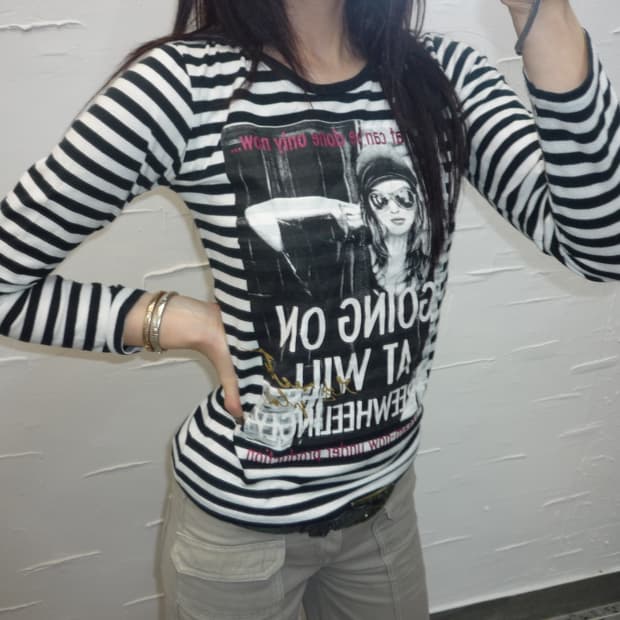 Y2K stripe long sleeve