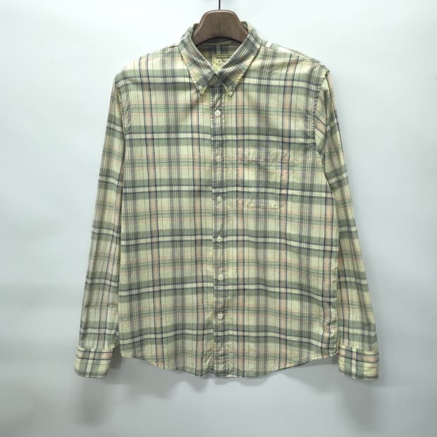 아베크롬비 빈티지무드 파스텔 체크 버튼다운 셔츠(105~110)