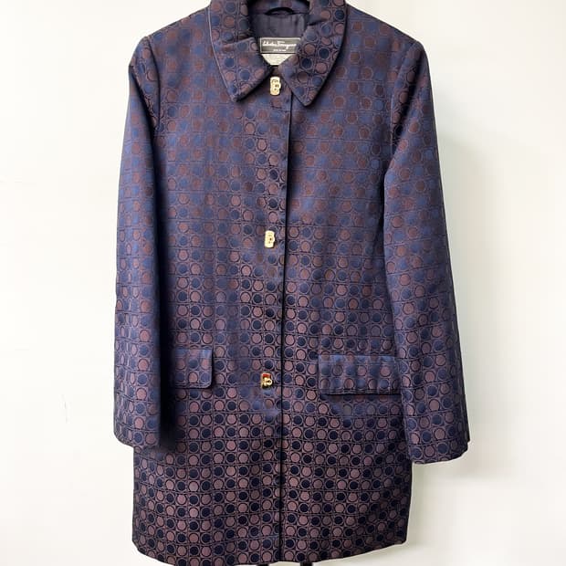 살바토레 페라가모 간치니 모노그램 코트