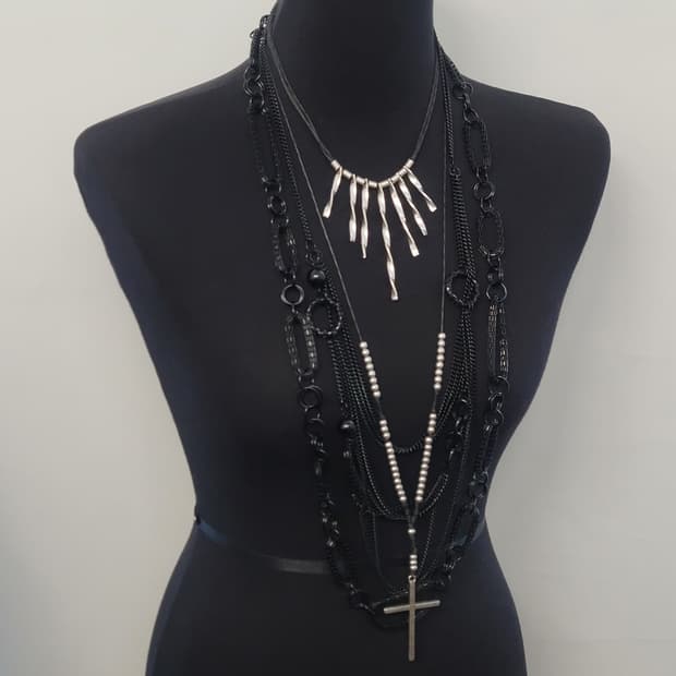 cross necklace set