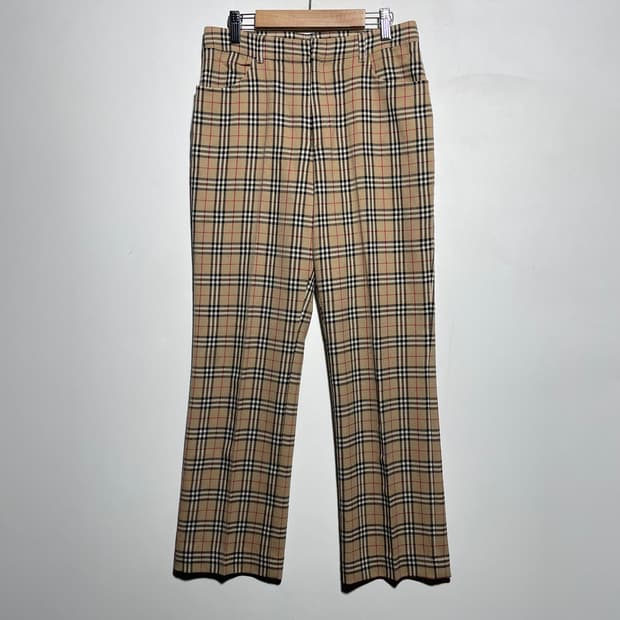 버버리 노바체크 슬랙스