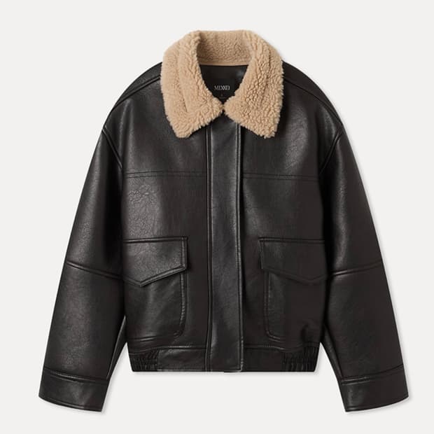 미쏘 MIXXO 덤블카라 무스탕 점퍼_MIWJLG112C 블랙