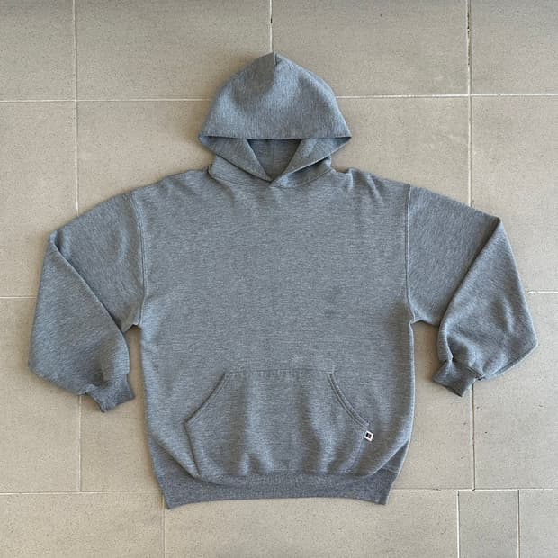 90s 빈티지 러셀 후드 그레이 L USA