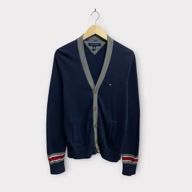타미힐피거 넥포인트 브이넥 가디건 S