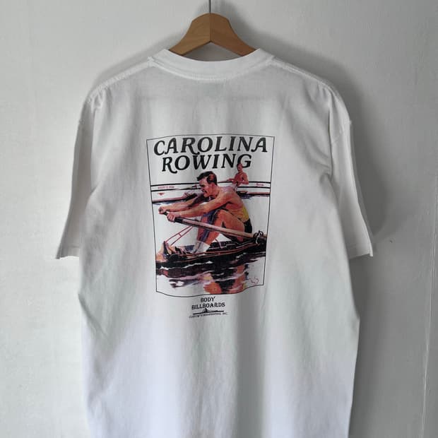 90s vintage U.S.A carolinarowing t-shirt