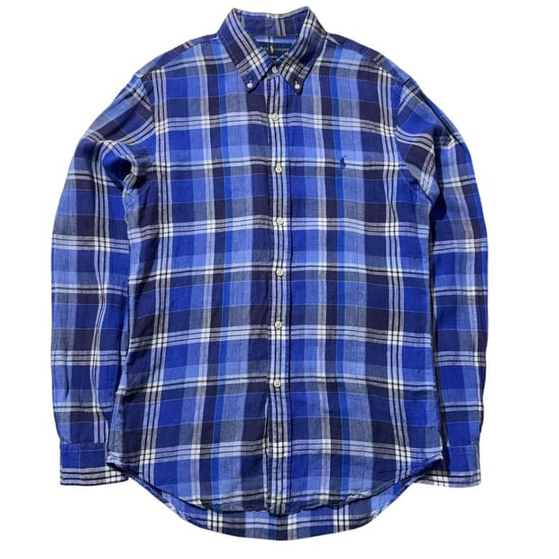 폴로 랄프로렌 린넨 체크 셔츠