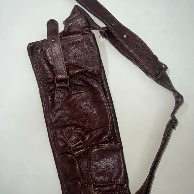 vintage leather sling bag