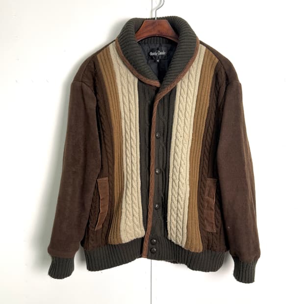 locca casale 숄카라 패널 자켓