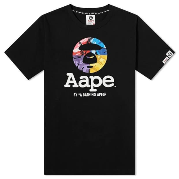 에이프 multi camo moon face 티셔츠