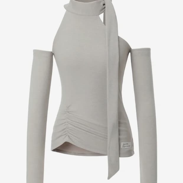 Inegi 이네기 Birth Shirring Scarf Top