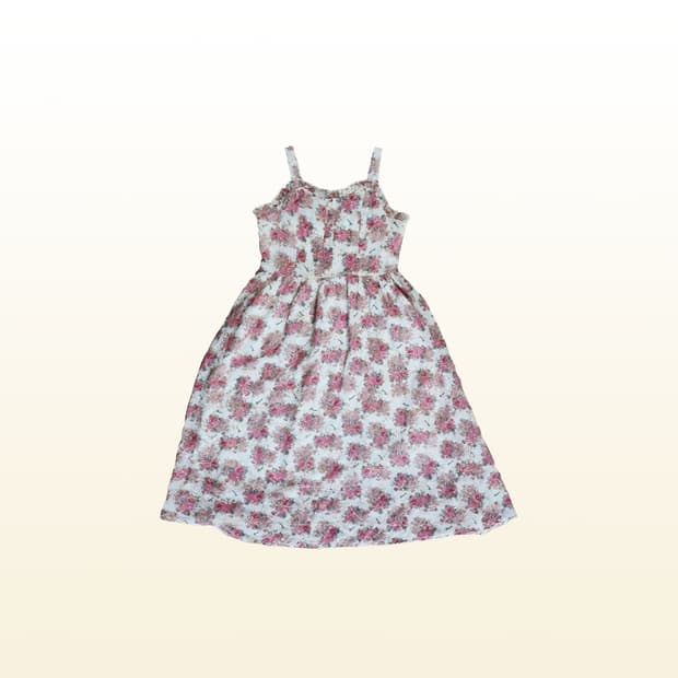 플라워 프릴 원피스