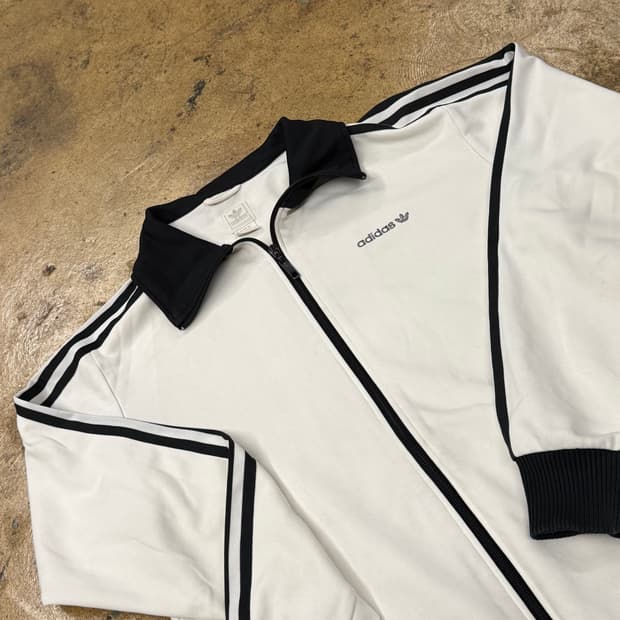 아디다스 흰검 화이트 베켄바우어 져지 트랙탑 95
