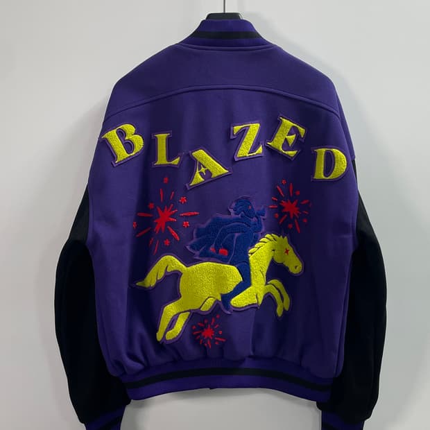 (새상품) 블레이즈드 매쉬 봄버 바시티 자켓 (on.666)  