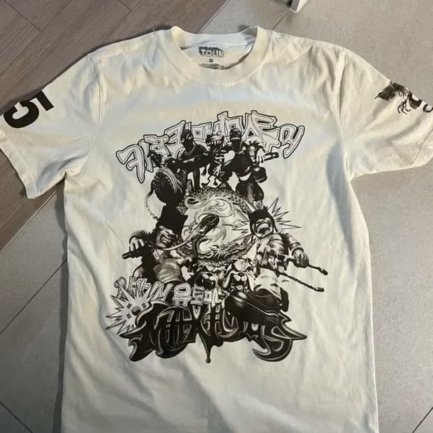 새상품)트래비스 스캇 md 머천 내한 티셔츠