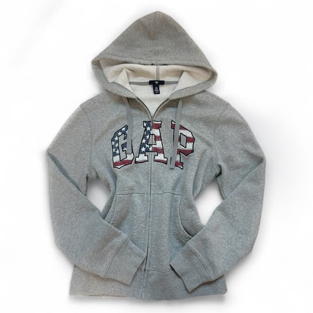 갭 빈티지 성조기 후드집업