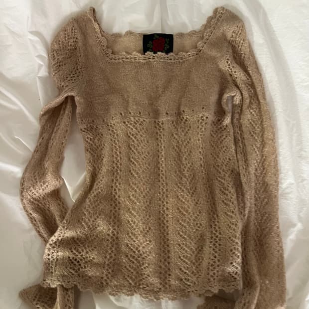 빈티지 베이비돌 니트