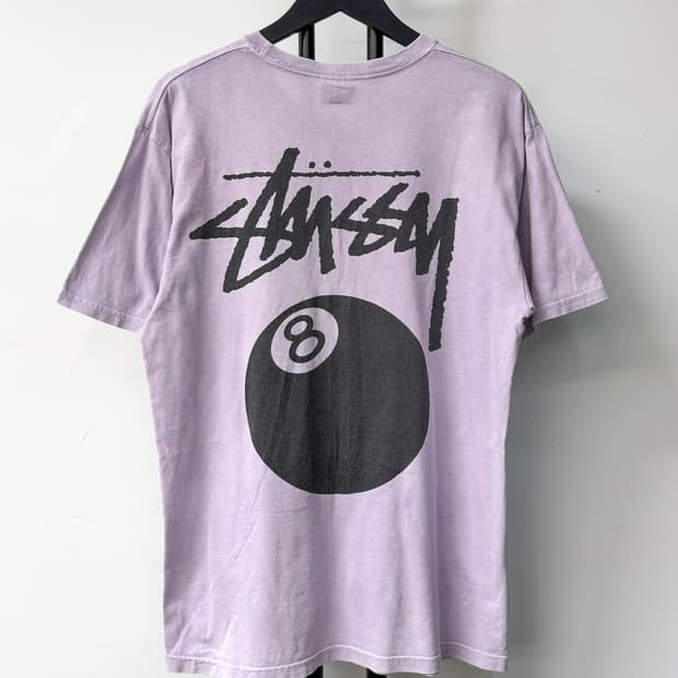 스투시 에잇볼 스탁 로고 티셔츠