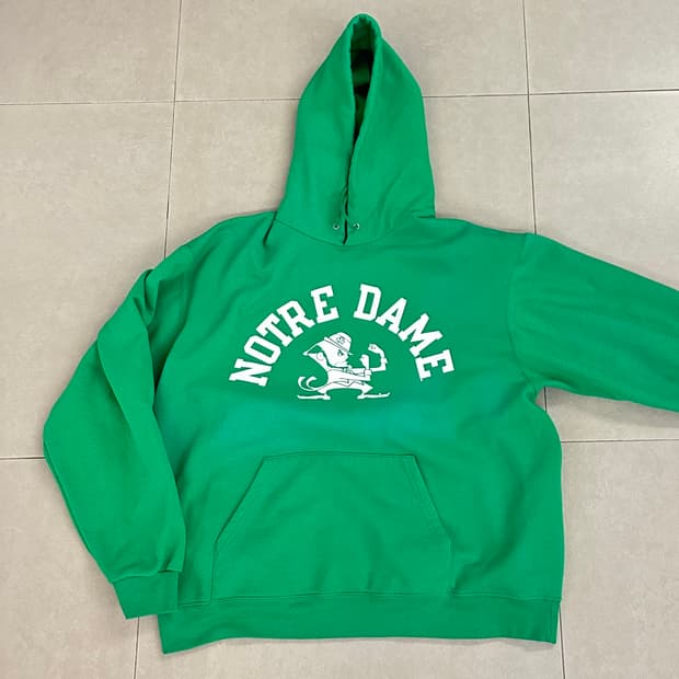 Champion Norte Dame Univ. 후드티셔츠 XL