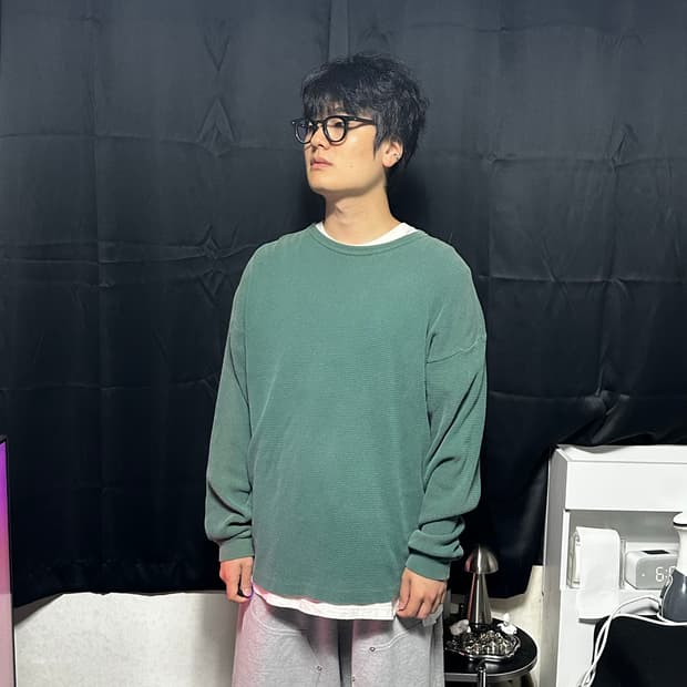 올드 갭 와플 롱슬리브