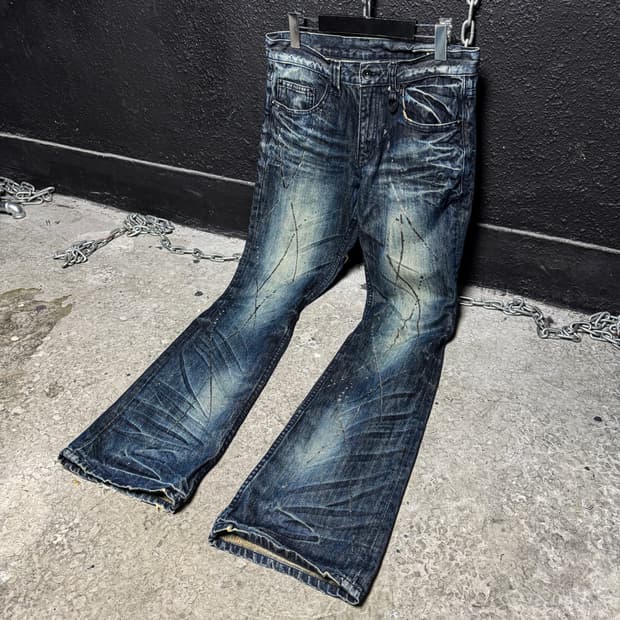 semantic design – Boot cut Denim pants