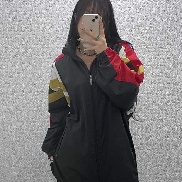 아디다스 올드스쿨 레트로 90's 빅 바람막이 자켓 100 C07823