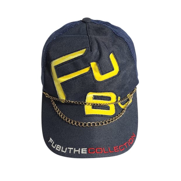 FUBU) 빈티지 푸부 콜렉션 체인 디테일 로고 메쉬캡