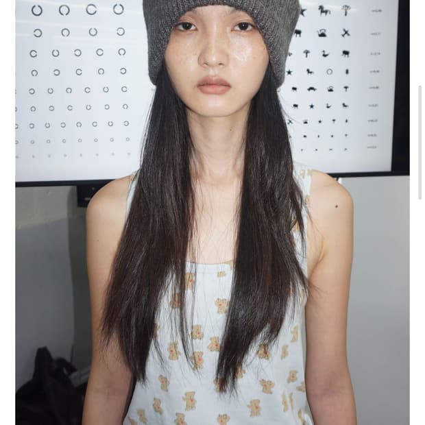 스컬프터 코지 이어플랩 비니 차콜