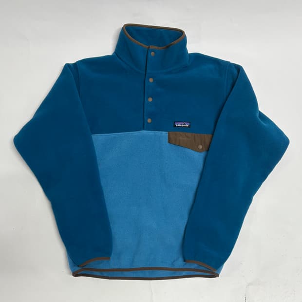 트래비스스캇)파타고니아 신칠라 스냅티 블루 멘즈S