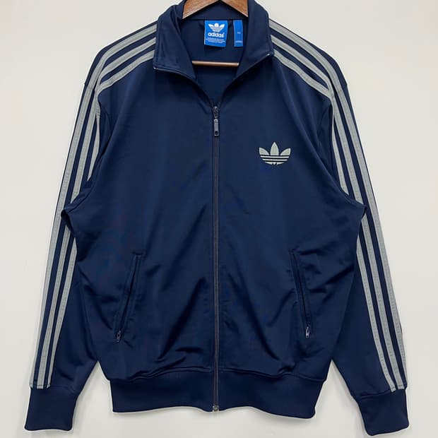 아디다스 네이비 그레이 구파이어버드 져지 트랙탑 