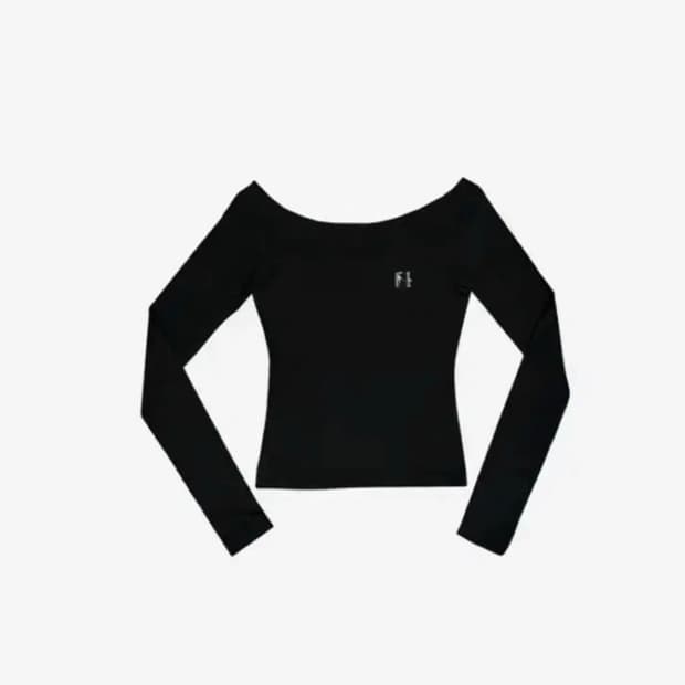 뉴얼린 엠블럼 보트넥 탑