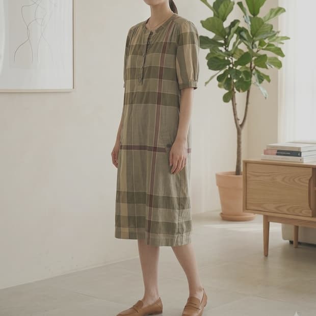 [55]버버리브릿 체크 원피스