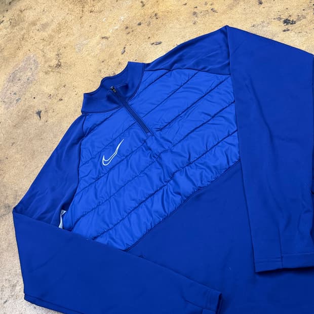 [정품/M,95] 나이키 드라이핏 윈터 드릴탑 블루 b14