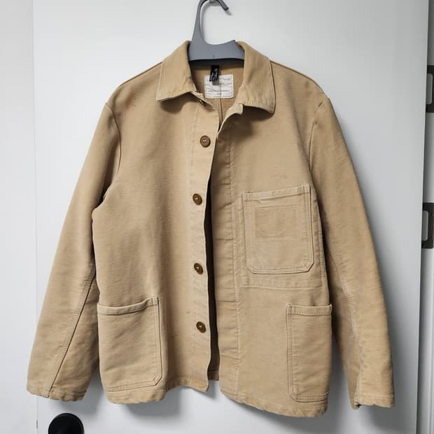 70's german moleskin work jacket