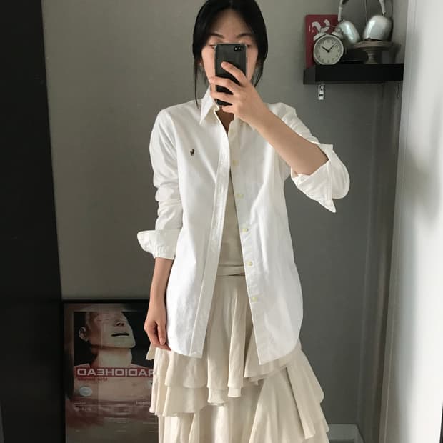 폴로 랄프로렌 포니 로고 화이트 셔츠