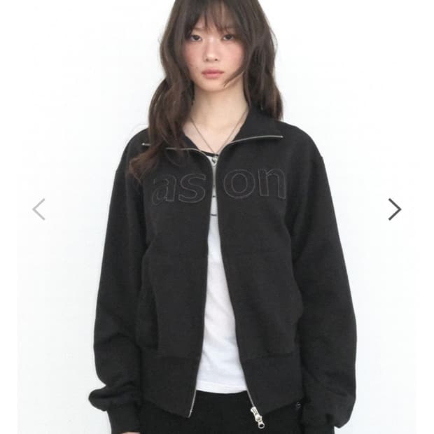 애즈온 배이 집업 BAY SWEAT ZIP-UP