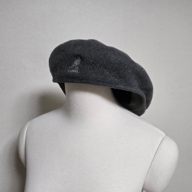 캉골 그레이 울 헌팅캡