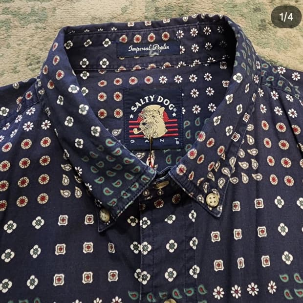 90s 제작 GANT x SOLTY DOG 반다나패턴셔츠