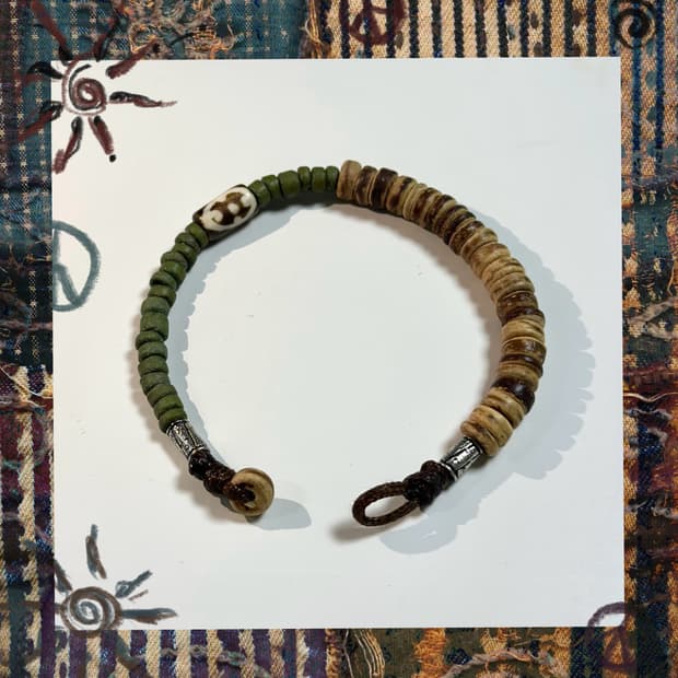Wood bohemian bracelet
