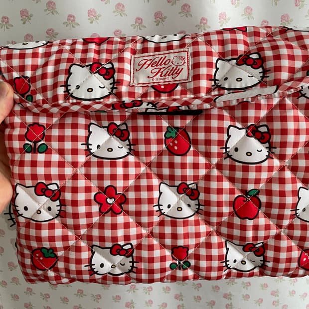 (택달린 상품) 스파오 헬로키티 테블릿 아이패드 파우치 (free)