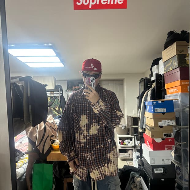 노쿨러스 블리치드 바이트 셔츠 버건디