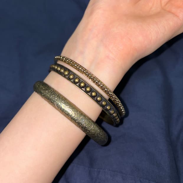 빈티지 뱅글 골드 y2k 오리엔탈 그런지 페어리 갸루 펑크