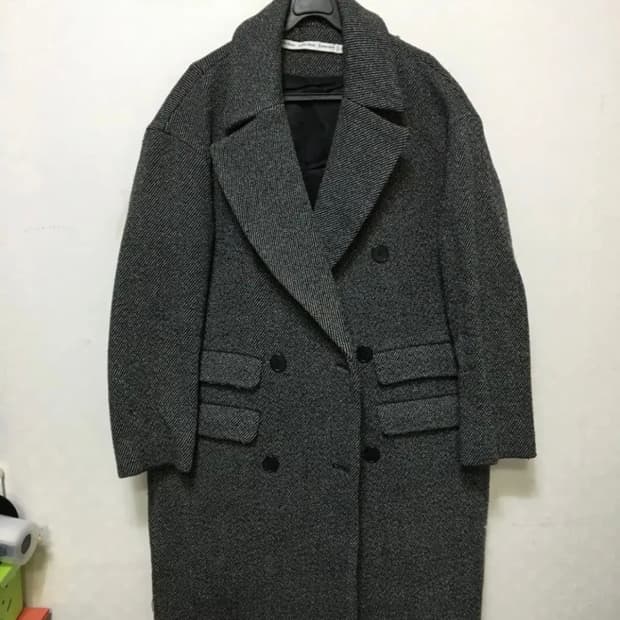 앤아더스토리즈 헤링본 울 50 더플코트