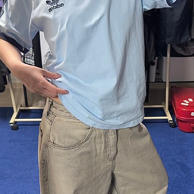 adidas 삼선 반팔티