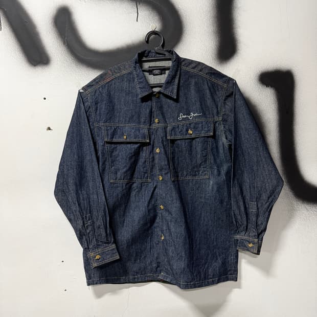 Sean John USA 션존 빅사이즈 더블 포켓 빋 사이즈 데님 자켓