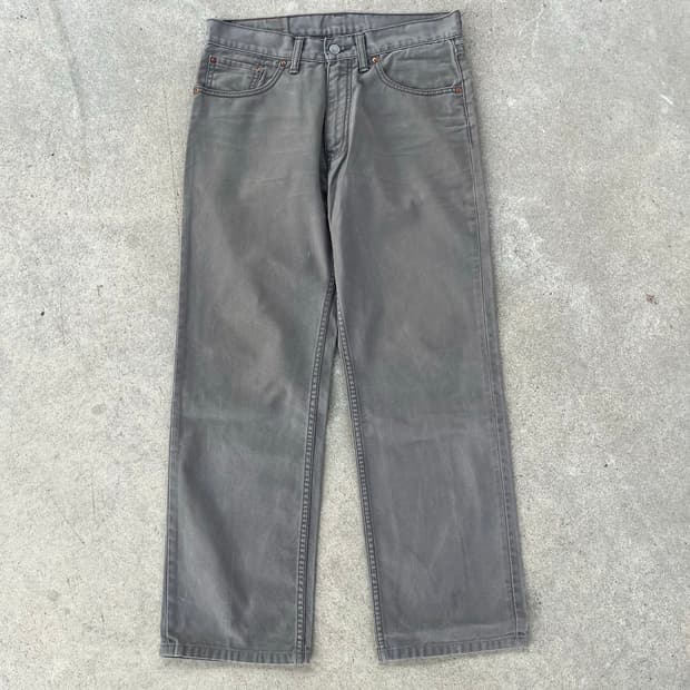 빈티지 리바이스 702 코튼 트윌 팬츠 그레이