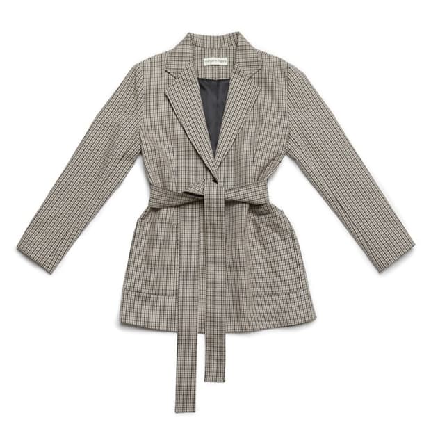 마가린 핑거스 체크 자켓