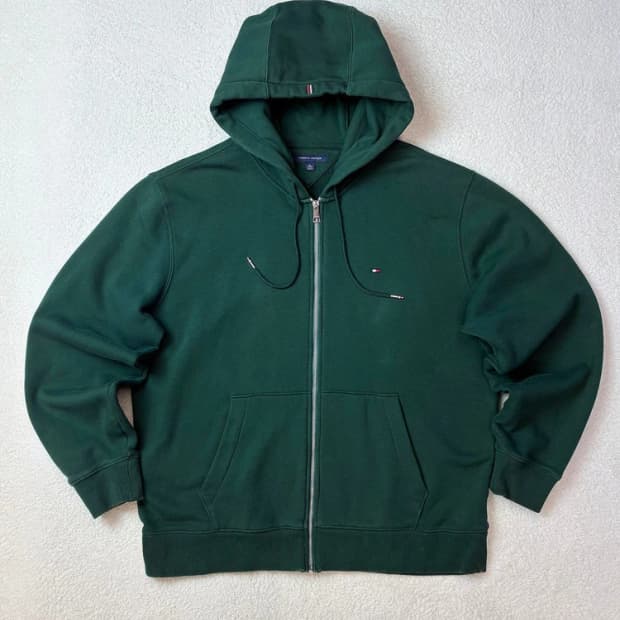 타미힐피거 베이직 코튼 후드 집업 PN5864   