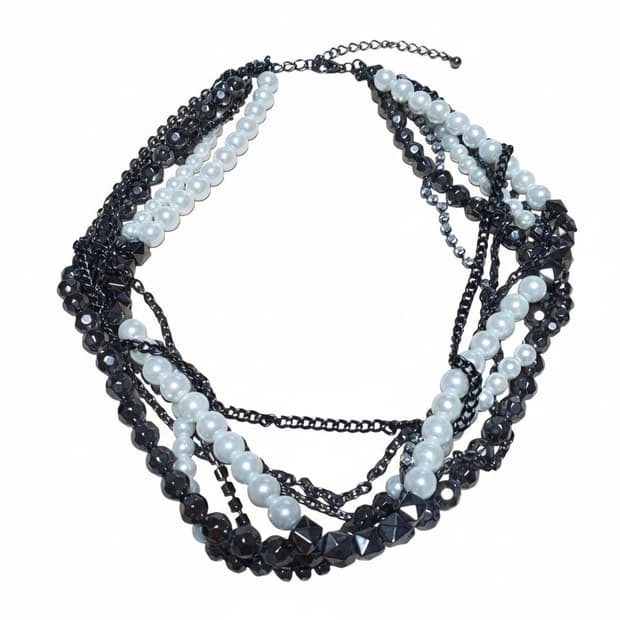 Y2k 갸루 진주 목걸이