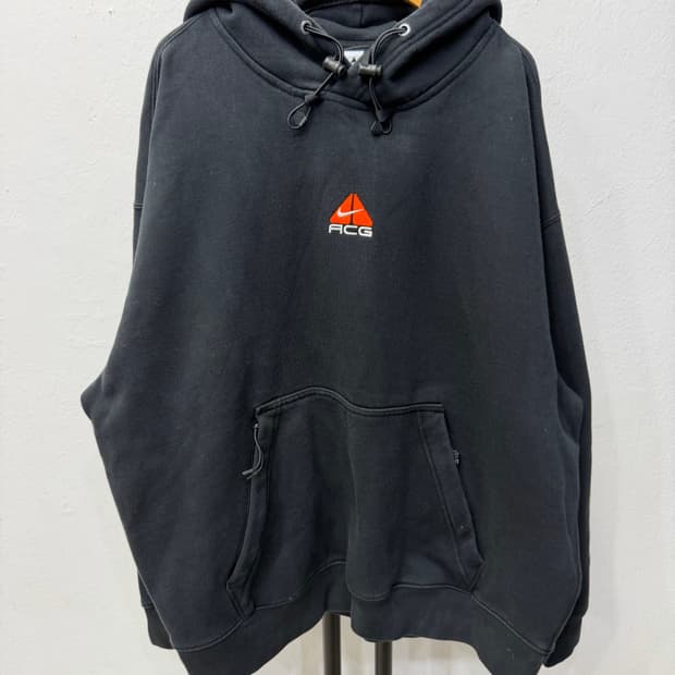 정품) 나이키 ACG 써마핏 오버핏 블랙 후드티 XL